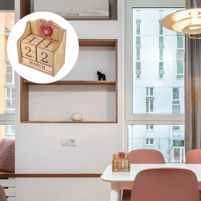 TABLETOP 2022 CALENDAR 2022 Wooden Block Calendar 2022 Perpetual