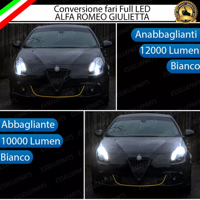 Kit Led Alfa Giulietta Anabbaglianti Mono Led H7 + Abbaglianti Led H1 All In One