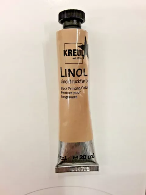 Linografia colore nero Linol Kreul per realizzare stampe lineografiche