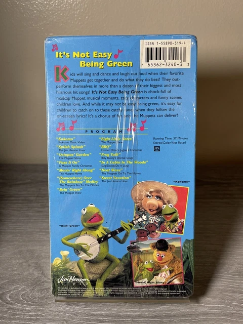 MUPPET SING ALONGS Its Not Easy Being Green (VHS 1994) Jim Henson