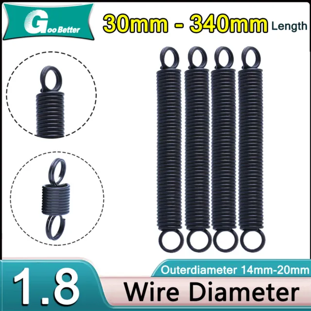 Expansion 1.8mm Wire Dia Spring Tension Extension Expanding Return Coil Springs