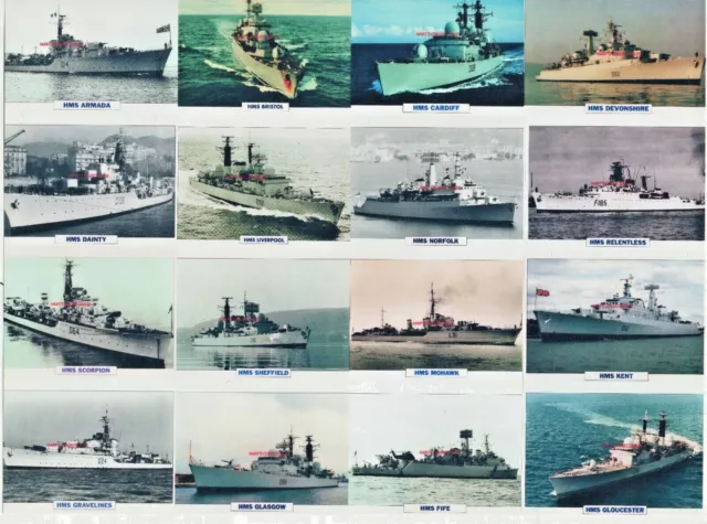 Royal Navy Hms Destroyers - Original Atlas Maxi Photo Cards - Choose From List
