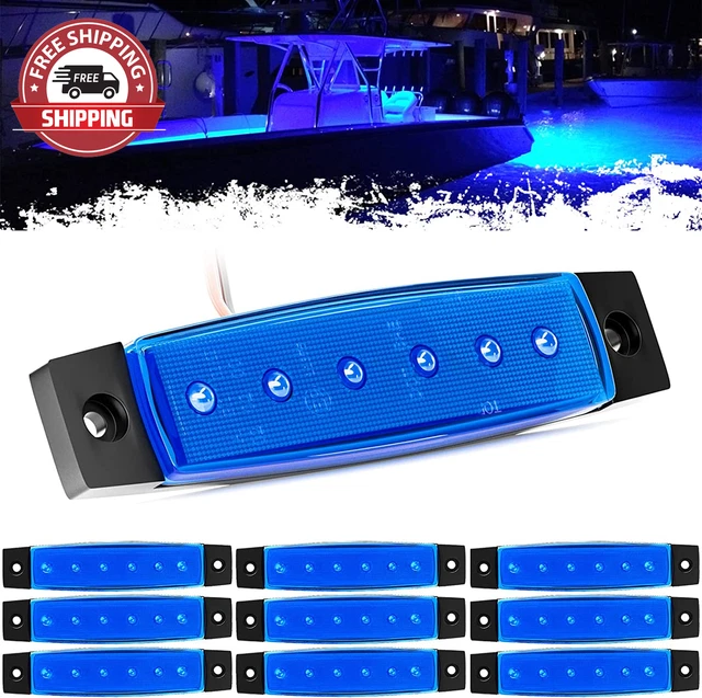 PSEQT LED Boat Interior Lights Marine Courtesy Light Strip Deck Transom Cockpit