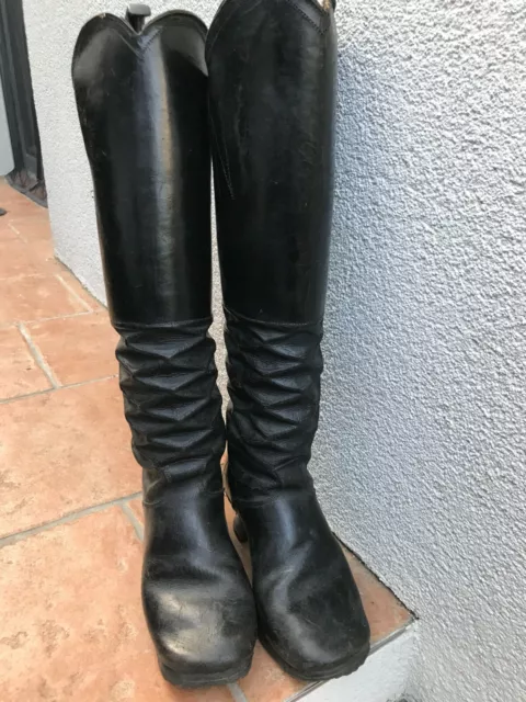 Faltenstiefel Trachtenstiefel Reiterstiefel Dachau Volkstracht Lederhose 3