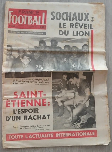 France Football N°935 - Spécial Coupe De France & Europe + Plein Feu Sur L'OM - 1964