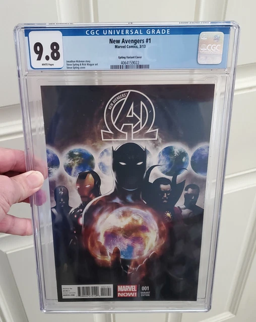 New Avengers #1 Cgc 9.8 Nm/Mt Epting Variant 1St App Black Swan Mcu Key Rare