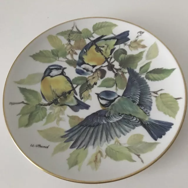 WWF Blue Tit Bird Collectors Plate By Ursula Band Songbirds Of Europe 1985