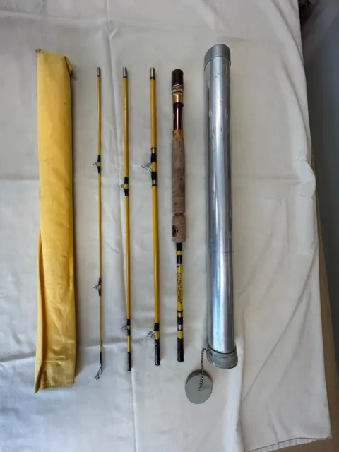 VINTAGE WRIGHT MCGILL 7 1/2 FT 4 PIECE FISHING POLE ROD EAGLE CLAW