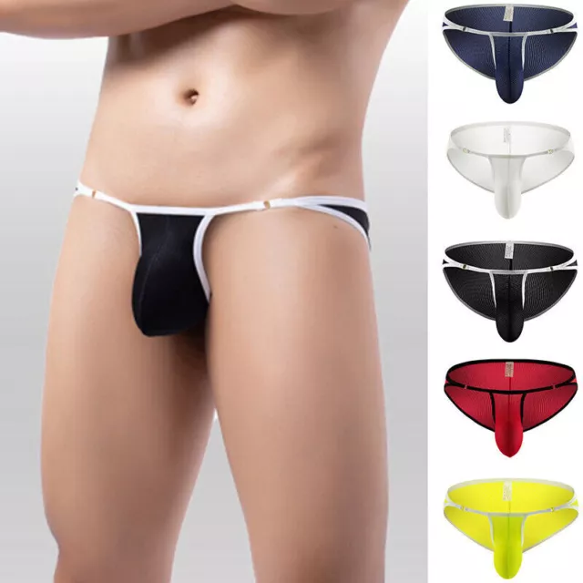 Jock Strap da uomo Intimo traspirante Rigonfiamento Slip Slip Mutande...