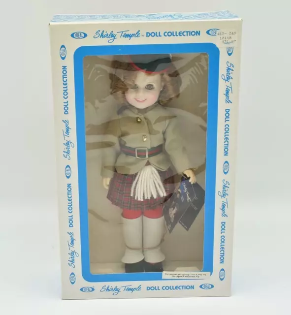Shirley Temple Ideal 12" Vintage Doll Collection Tan Jacket and Plaid Skirt