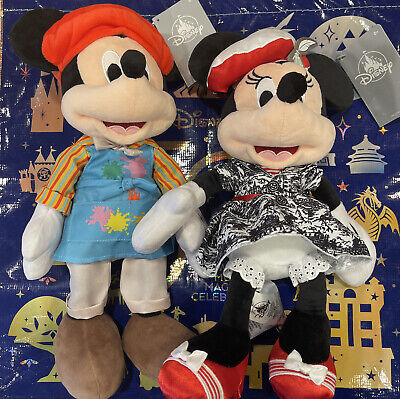 Disney World Parks Riviera Resort Plush Mickey & Minnie Mouse Set Of 2 New 💥