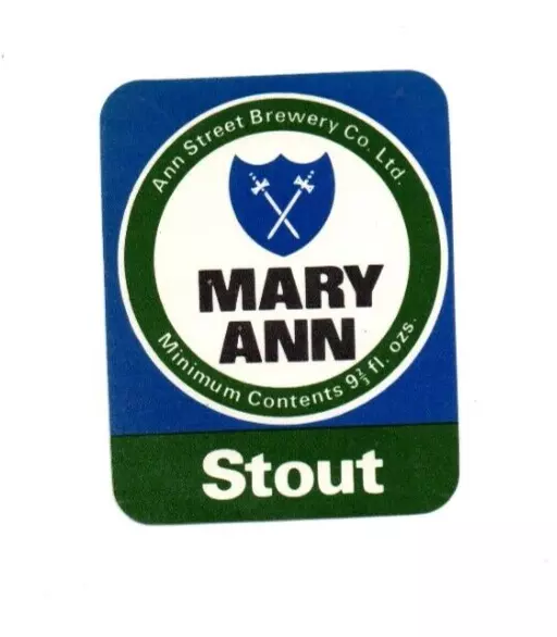 Trikot - Bieretikett - Ann Street Brewery, St. Helier - Mary Ann Stout