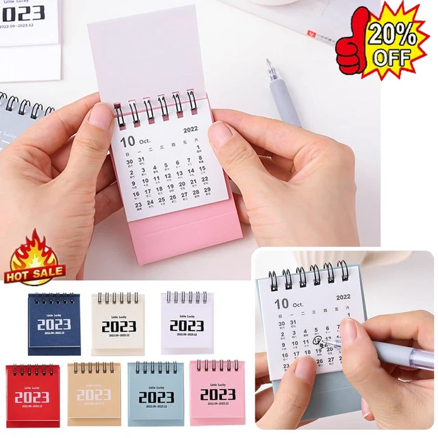 MINI DESK CALENDAR 2023 Portable Standing Flip Small Desktop Calendar mini-desk-calendar-2023-portable-standing-flip-small-desktop-calendar