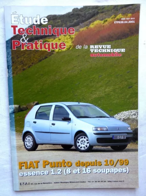 RTA Revue technique automobile FIAT PUNTO depuis 10/99 ESSENCE 1.2 8/16 SOUPAPES