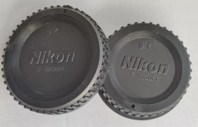 NIKON F Mount Front Body Rear Lens Caps