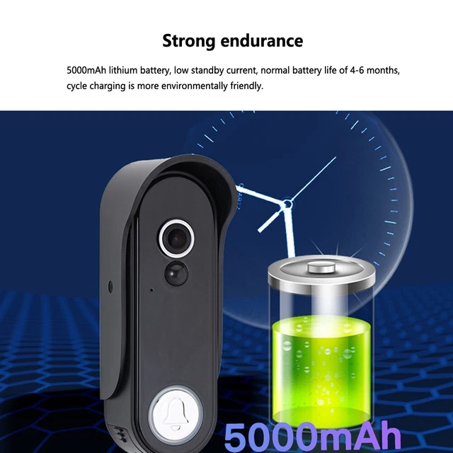 HD Wireless Video Doorbell & Camera Smart Doorbell With Battery  2-Way Audio