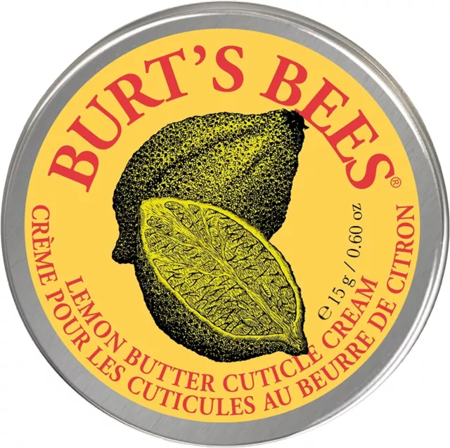 Crema cutícula de mantequilla de limón 100% hidratante natural Burt's Bees, 15 g.