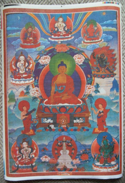 Thangka-bild Buddha Sakyamuni aus Tibet Buddhismus Dharma