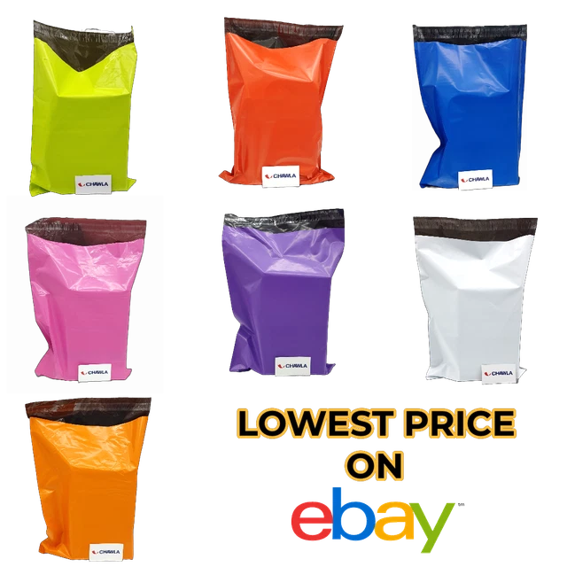 MIX COLOURED MAILING Bags Strong Polythene Postage Plastic Postal Mail
