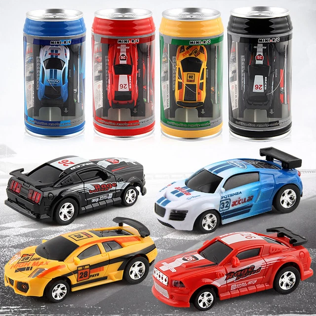 COKE CAN MINI Cans RC Car with Roadblocks RC Racing Car Car Model