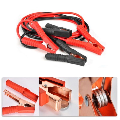 Pinza coccodrillo grande AMTECH COPPIA BOOSTER JUMP RECUPERO Cavo Clip Auto Van Bici 