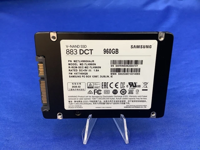 MZ-7LH960N SAMSUNG 883 DCT 960 Go SATA Gb/s 2,5
