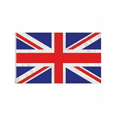Quality Union Jack Flag 3X5ft UK Great Britain 2 Eyelets Vibrant Colour Prints