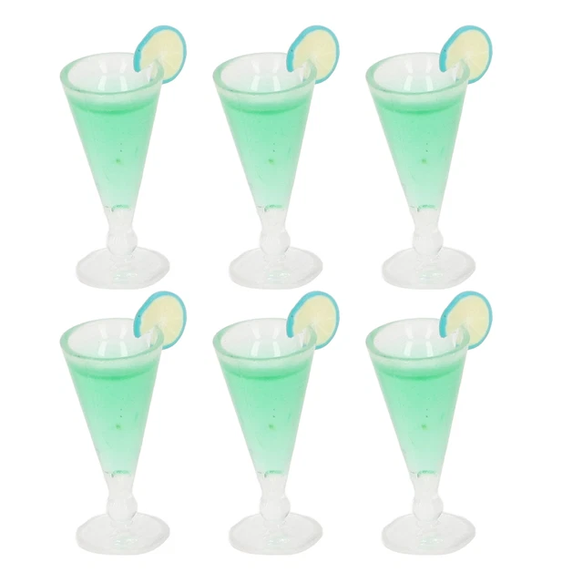 AUNC Mini Verres à Cocktail Jouet Belle Scène De Vie De Simulation Verres