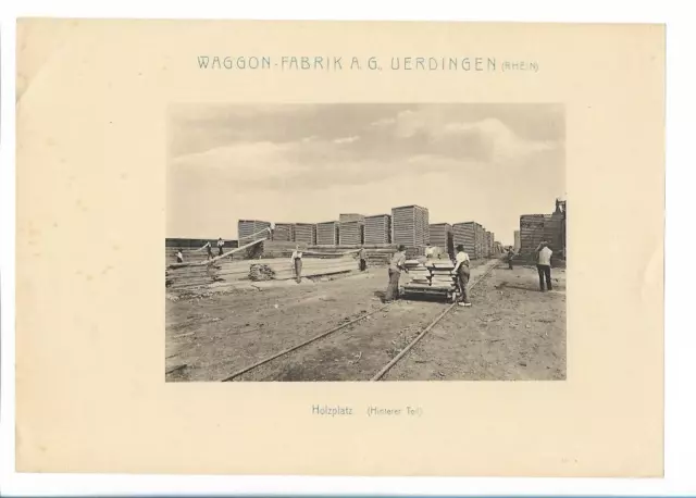 MM0193/ railway wagon. Fabrik AG Uerdingen wood square