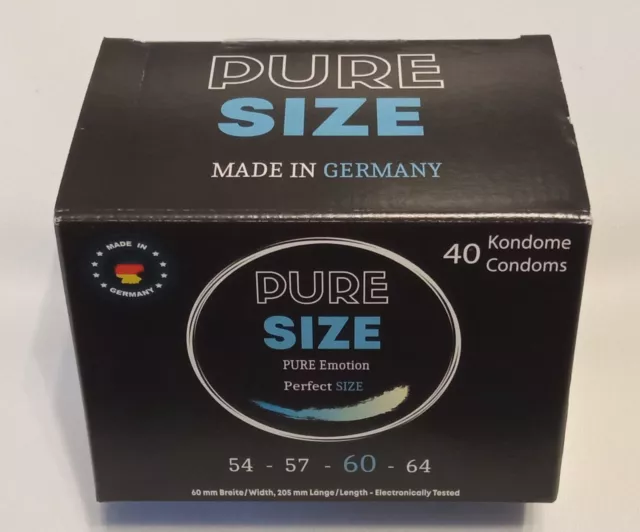 1000 Kondome XL Original Pure Size, 60 mm, Made in Germany Condome SICO Mysize