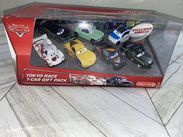 disney pixar cars 2 tokyo race 7 Car Gift pack Target Exclusive new In Box
