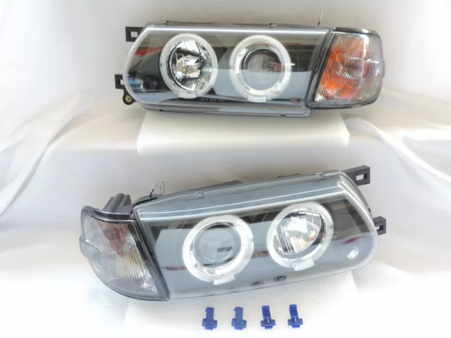 New Projector Smoke Headlight + Corner Light for 1991-1994 NISSAN Sentra B13
