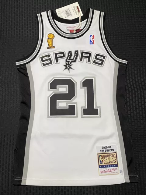 Tim Duncan 03 Finals Mitchell & Ness Authentic San Antonio Spurs Jersey Small 36