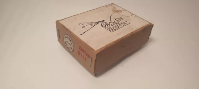 Vintage Dragon Fly Tying Products Boxed 12 Rolls Copper Tinsel Wire Materials