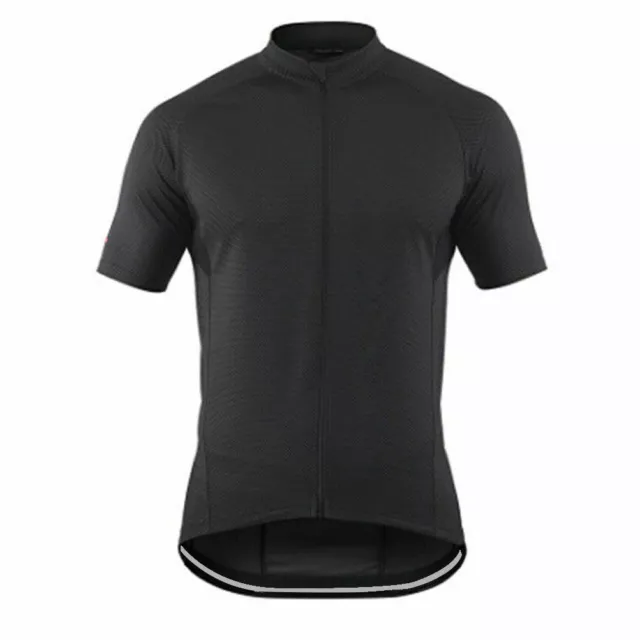 Black Cycling Jersey Short Bicycle Shirt Bike Outdoor Wear MTB Cyclist Clothes