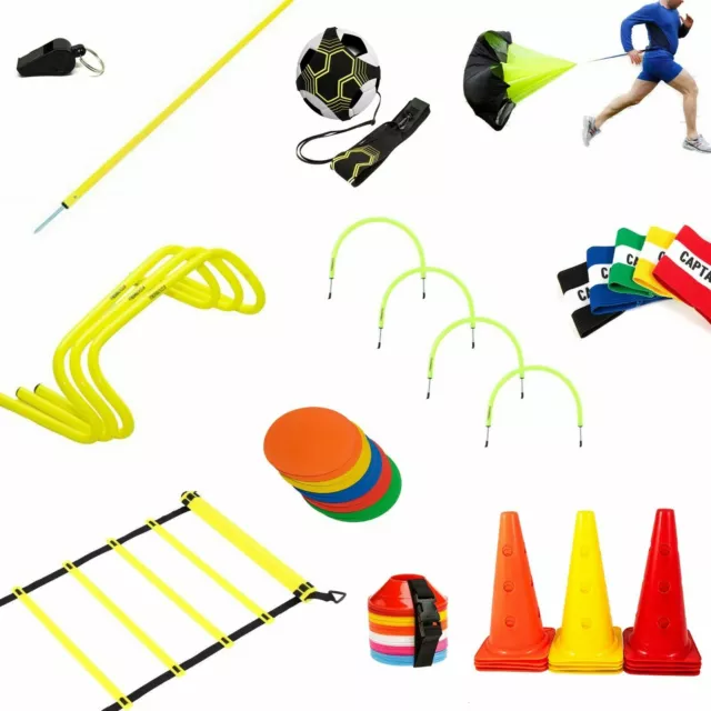 Speed Agility Hurdles Poles Cones Ladders Football Training Sport Equipment FH