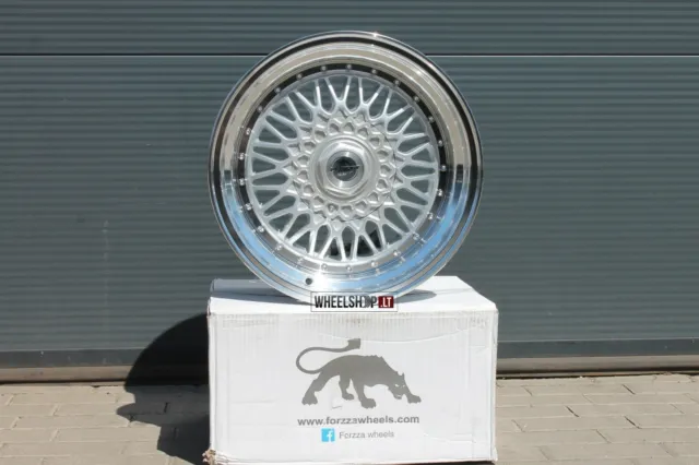 NEW 4 x 15 inch alloy wheels 4x108 Forzza Malm Silver 7J+8J R15 Felgen for Ford