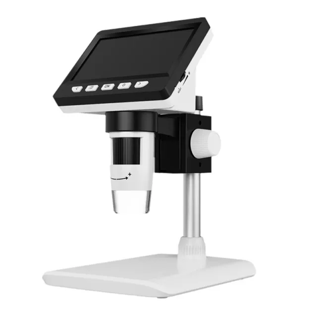 VEVOR 10.1 HDMI LCD Digital Microscope for Adults, Soldering Electron  Microscope 1300X with IPS Screen, 8 LED Lights, 2 Flexible Side Lights, PC  View, USB Coin Microscope for Windows/MacOS/TV, 32GB