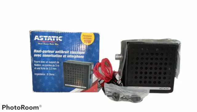 Astatic 302-VS7 Noise Cancelling External Speaker For CB/Ham Radio W/PA/TB  NIB