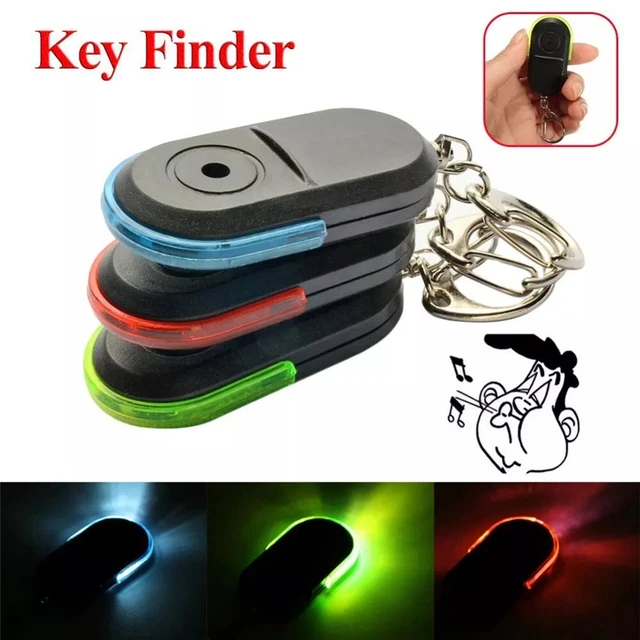 Porte-clés anti-perte avec sifflet et lumière DEL garder vos affaires en sécu