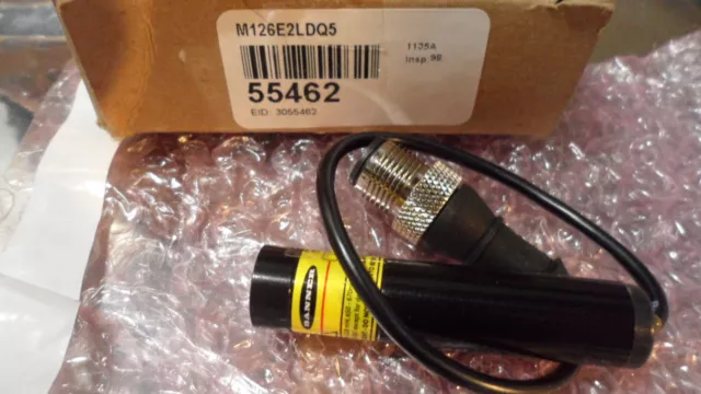 Neuf Banner M126E2LDQ5 M12 Aluminium Baril Laser Émetteur 55462