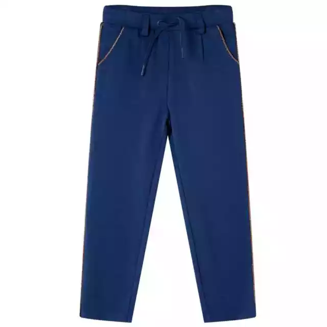 Pantalons pour enfants avec cordon de serrage bleu marine 116 R6P4