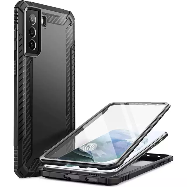 Handyhülle für Galaxy S21 FE 5G Supcase Case Cover Futeral Hülle Tasche Schwarz