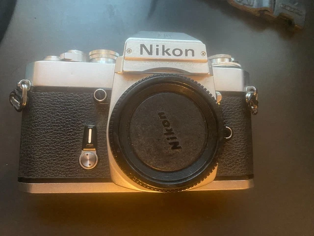 Nikon EL2 SLR Film Camera Body Chrome EL-2  unknow working condition as is