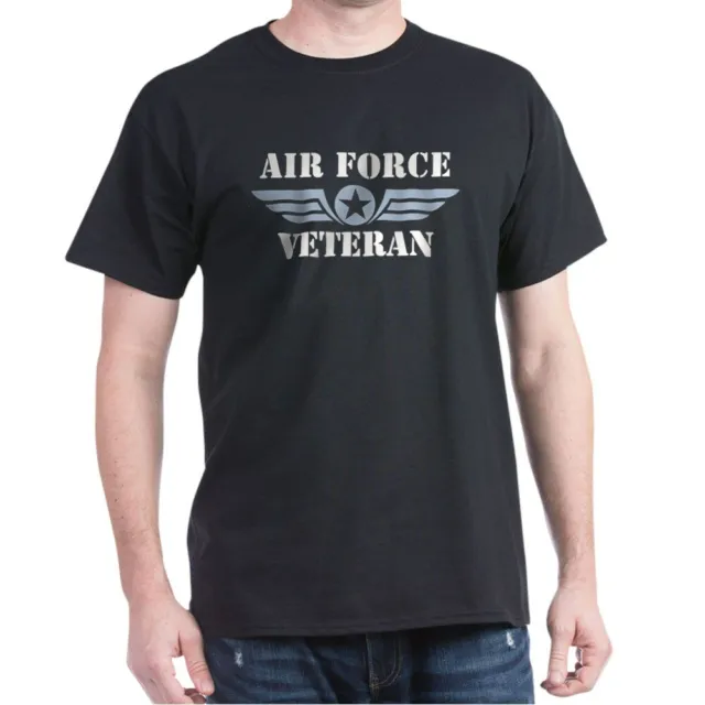 CafePress Air Force Veteran Dark T Shirt 100% Cotton T-Shirt (465435040)