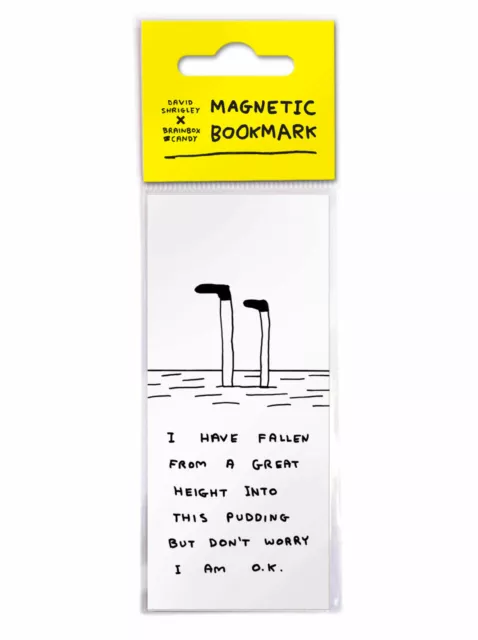 David Shrigley Gifts Funny Hilarious Magnetic Bookmark Novelty Cheap Present
