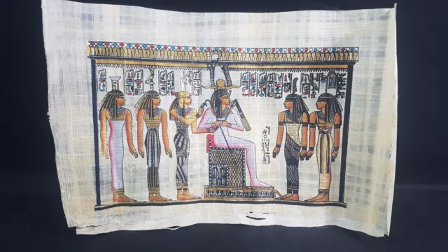 Egyptian Papyrus Picture Art Hand Painted Made in Egypt