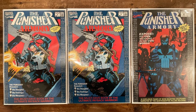PUNISHER ARMORY LOT #1 X2 And 3 Lot  Marvel Comics 1992 High Grade