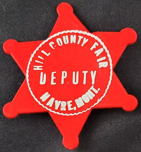 VINTAGE DEPUTY SHERIFF Star Badge Hill County Fair Havre Montana