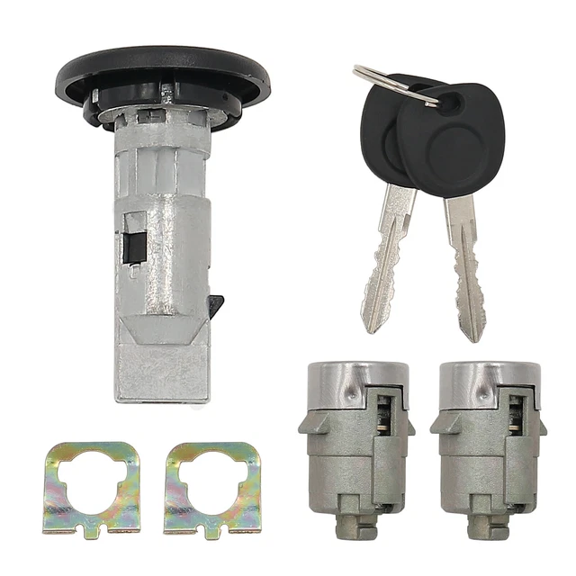 IGNITION SWITCH & Front Door Lock Cylinders with 2 Keys Fit for